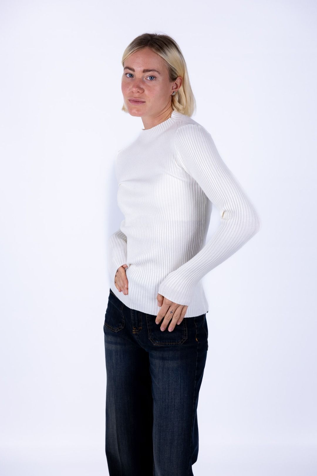 Susy Mix - Maglia lupetto costina