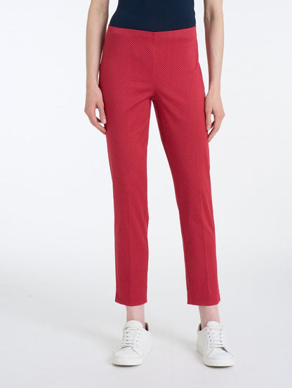 Ragno - Pantalone cigarette Capri fantasia