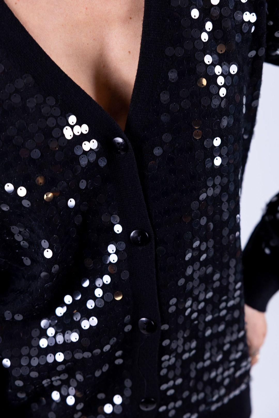 Susy Mix - Cardigan con paillettes