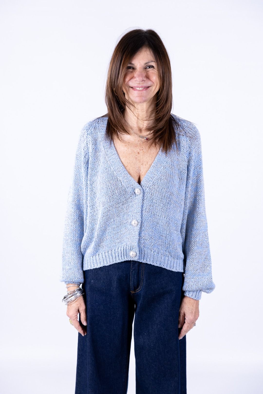 HaveOne - Cardigan bottone gioiello