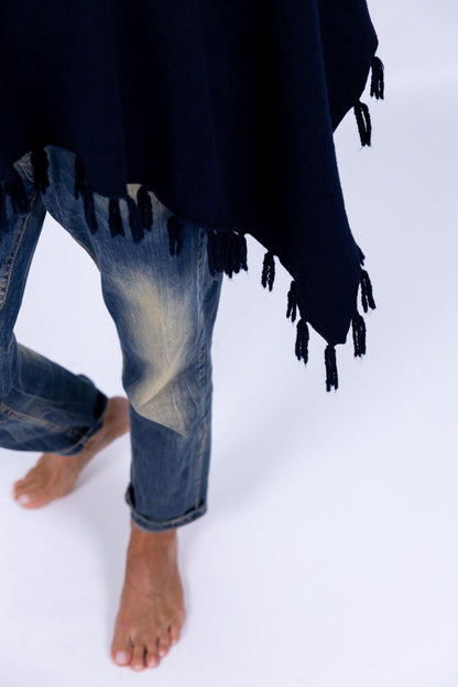 Arvs - Poncho con frange