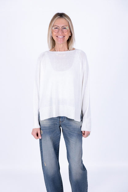Susy Mix - Maglia barchetta raglan