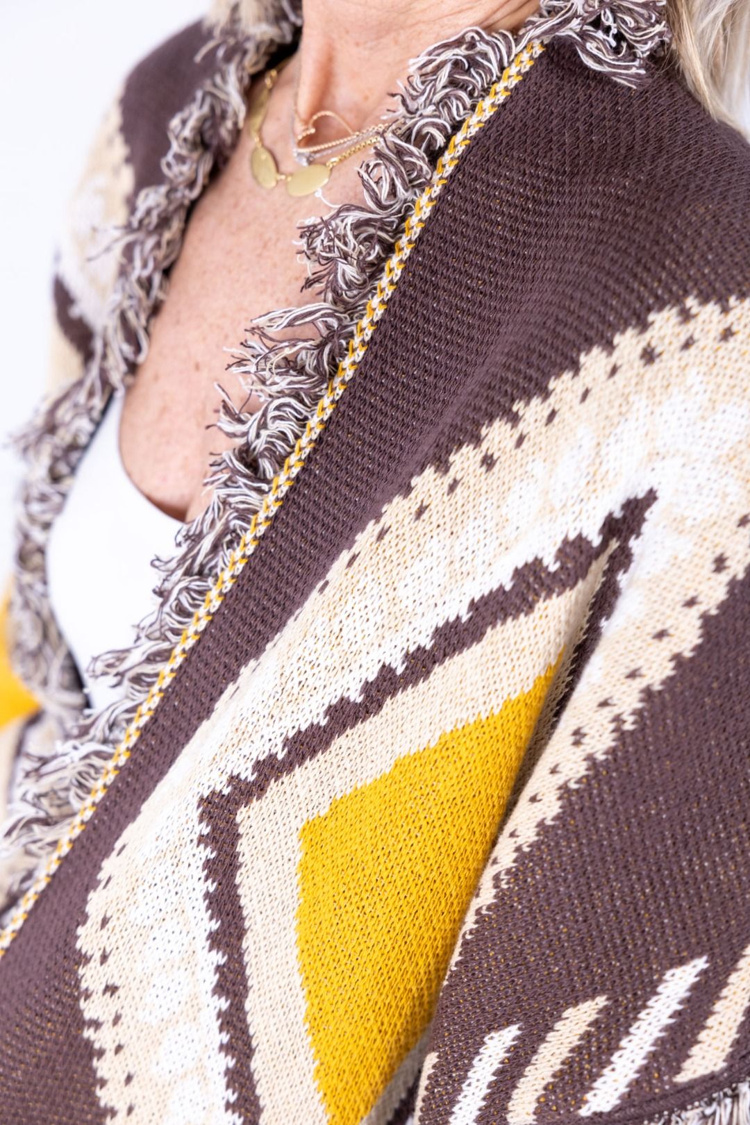 Tensione In - Cardigan rombi