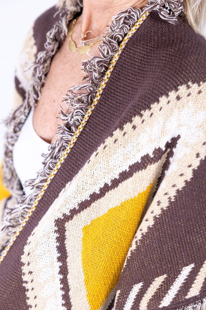 Tensione In - Cardigan rombi