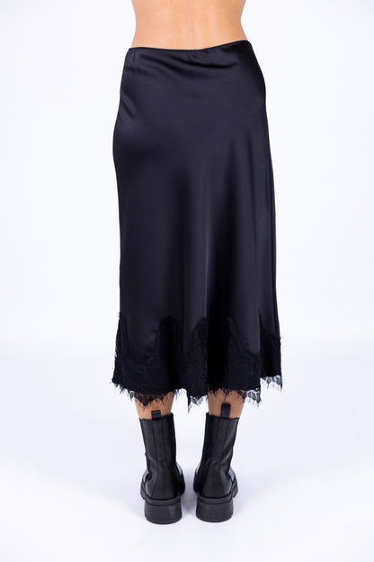 Tensione In - Gonna satin pizzo