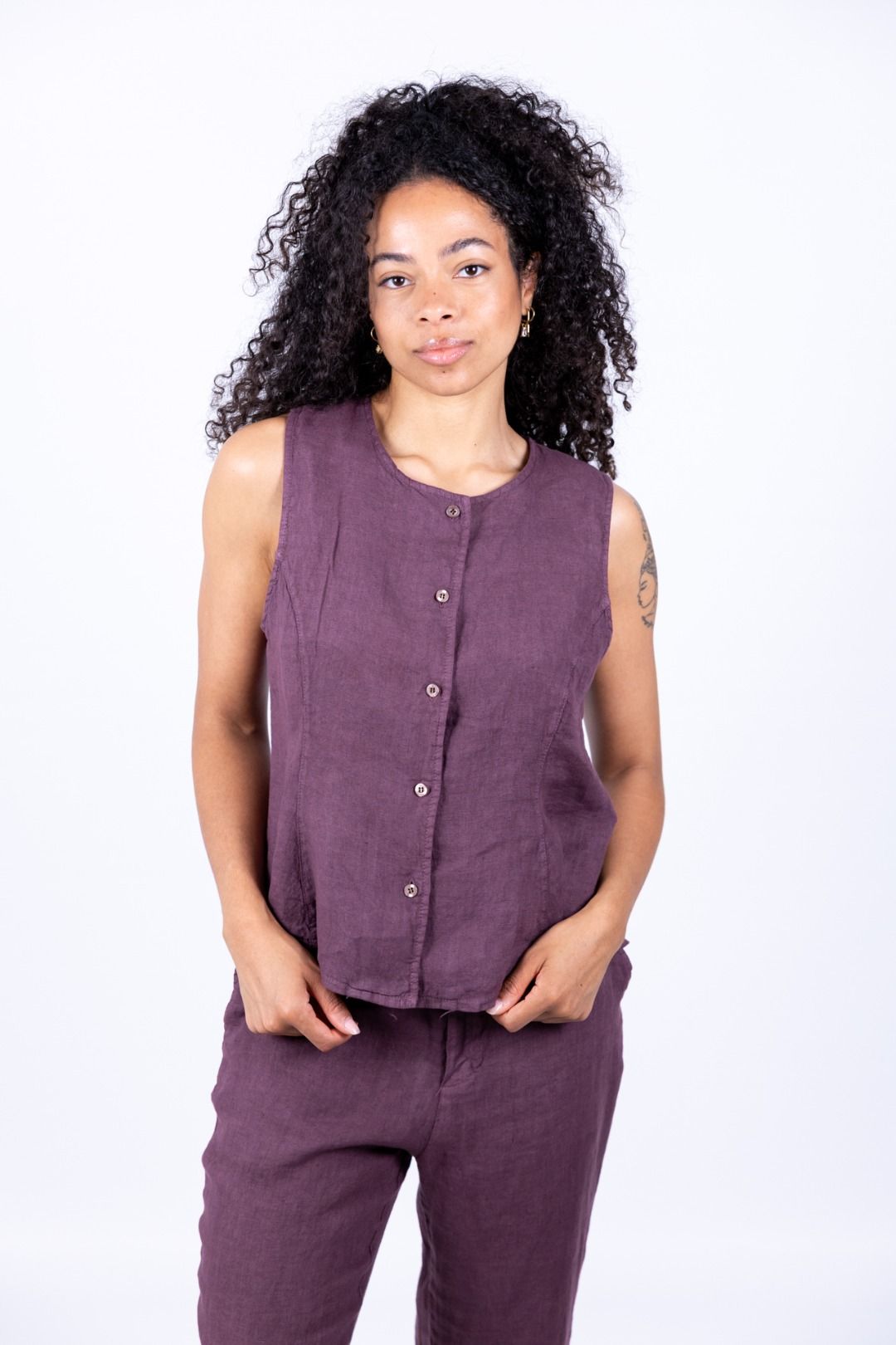 Susy Mix - Gilet lino