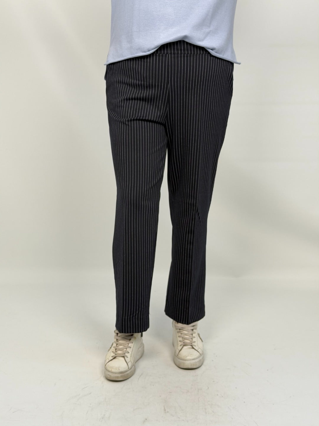 Ragno - Pantalone gessato Straight pocket C