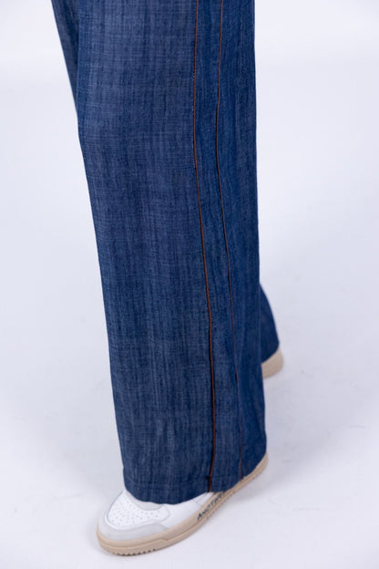 Tensione In - Pantalone ampio chambry