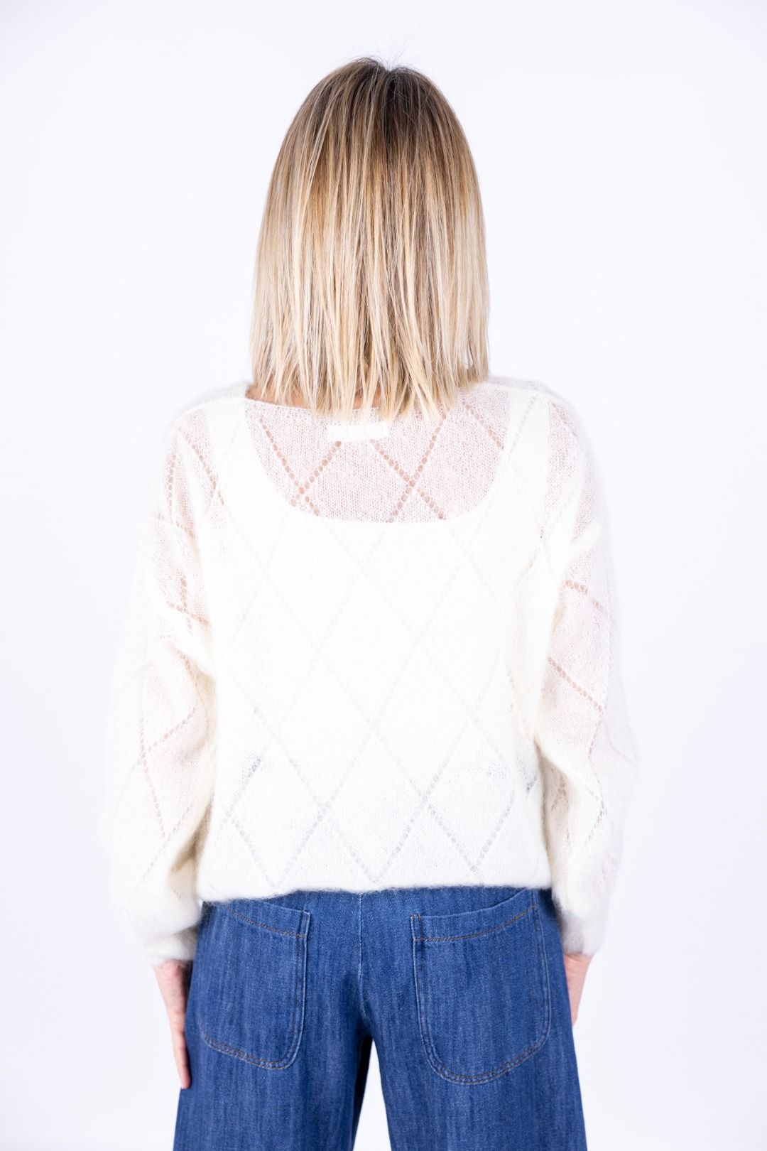 Amorė - Maglia ricamo kid mohair