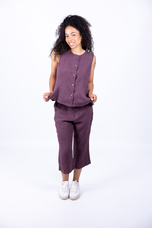 Susy Mix - Gilet lino