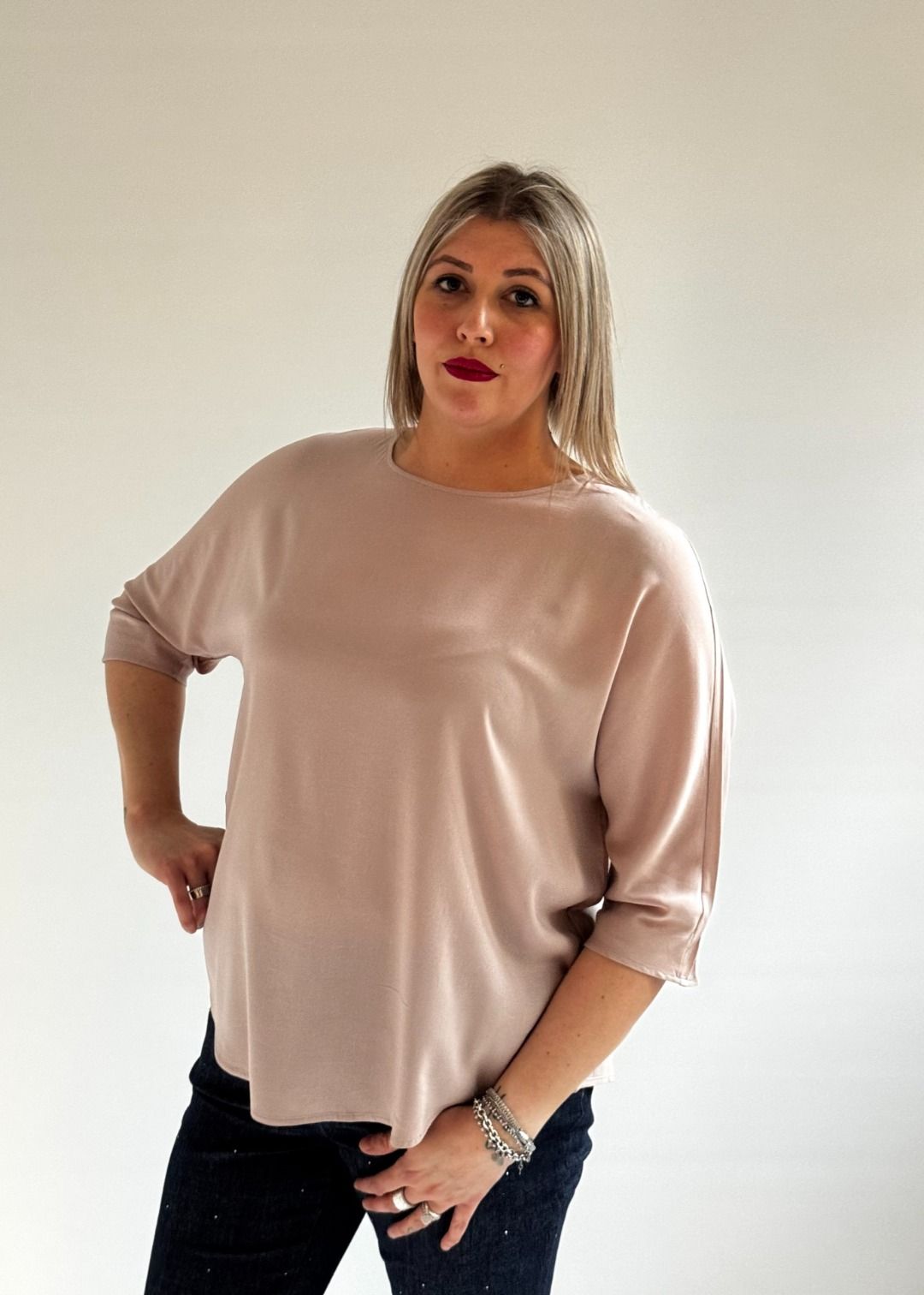 Ragno - Camicia Voile Stretch manica 3/4 Kimono C