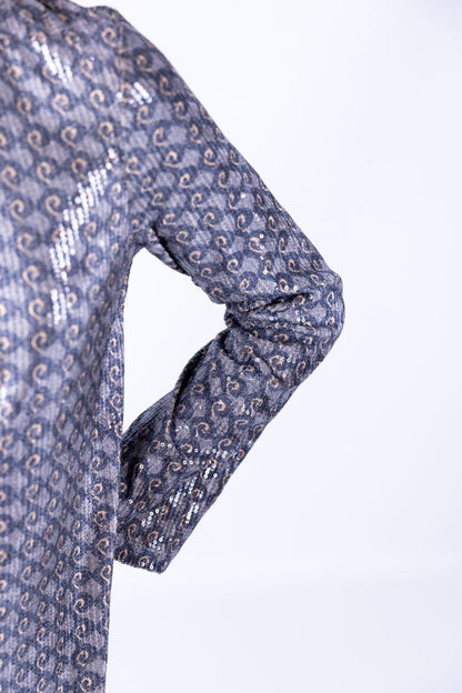 Surkana - Abito con paillettes stampate