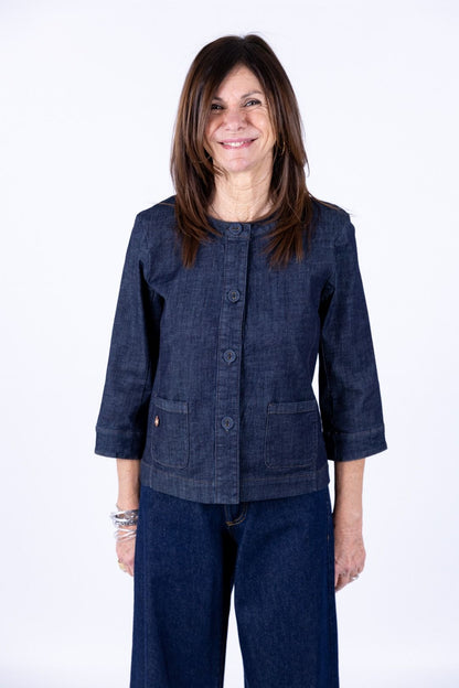 Ragno - Giacca Light Denim manica 3/4