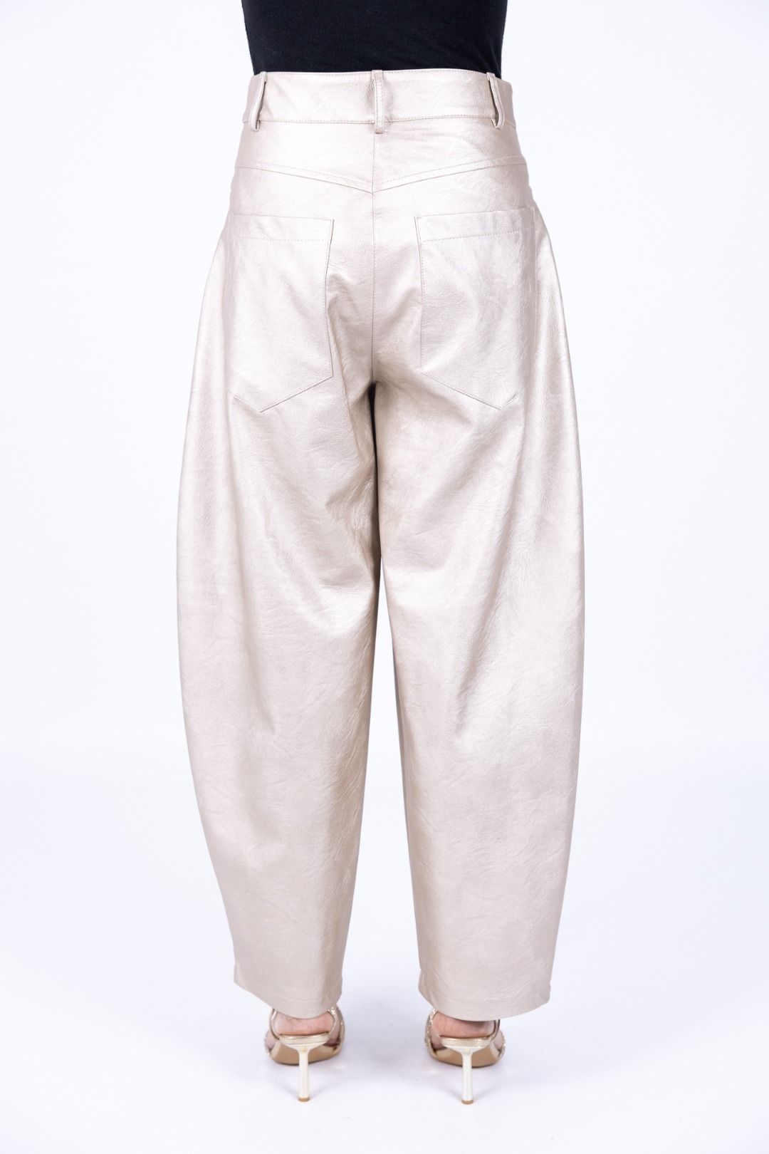 Tensione In - Pantalone ecopelle ovetto